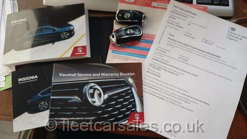 vauxhall insignia 2.0d sri vx line service history